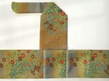 弓巻き 小紋柄 菊 正絹の画像