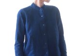 Pintuck band collar shirt / indigoの画像