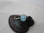 Brass Point Ring＊原石＊アクアマリン＊真鍮リング*no.220の画像