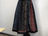 着物リメイク♪５種類の大島紬でゴージャススカート（裏地付き）の画像