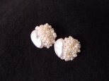 再入荷【真珠の刺繍ピアス】petit beans × seed pearl