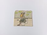 タイルの動物図鑑　トイレ（ハシビロコウ）