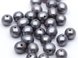極小 淡水パール シルバーグレー系 10粒 ポテト セミラウンド 3.5~4mm*4~4.5mm 小粒