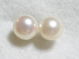 （１点もの）淡水パールの一粒ピアス（超特大11.5mm・チタンポスト）