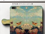 【オディロンルドン 蝶】スマホケース手帳型 iPhoneⅩ XS 全機種 対応 TPU レザー 名画の画像