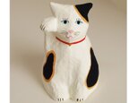 ■張り子　招き猫　日本猫4 置物の画像
