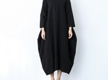 26色展開 コットン　ゆったりロングワンピース ♪オーダーサイズ可の画像