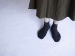 ハイブリッドメリノウール靴下/チャコールグレーの画像