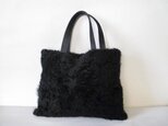 再出品  ムートンのトート（黒）no.2