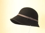 crassic cloche  [wool]  58cm blackの画像