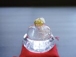 きらきらのガラスの鏡餅 金箔 お正月飾りの画像