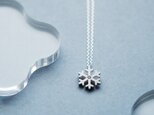 ミニマル 雪の結晶 ネックレス シルバー925