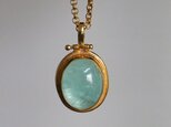 a様ご注文分＊古代スタイル＊天然アクアマリン　ネックレス＊GP