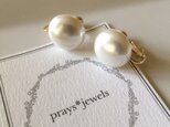 16mm! Japan Vintage pearls earringsの画像