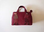 “annco leather”mini standard bag (wine)の画像