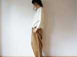 Cotton wool drop shoulder knit LADY'S OFF/Wの画像