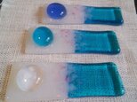 スプーンも置ける箸置き(フラット）blueの画像