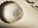 つや消しガラスのアクセサリートレイ -「 HANAのおと 」● ライラック・11cmの画像