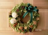 八ヶ岳〜アナベルとソラフラワーのWreath04の画像