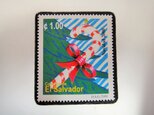 エルサドバドル　クリスマス切手ブローチ　4368の画像