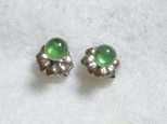 （１点もの）エメラルドのスタッドピアス（3.5mm・チタンポスト）