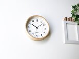 KATOMOKU plywood wall clock 13 ナチュラル 電波時計 連続秒針 km-84NRCの画像