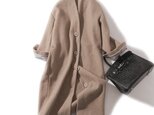 完璧シルエット この冬に絶対入手なロングウールコート　ミルクティーベージュ