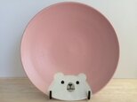 シロクマプレート(ピンク）