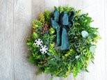 『送料無料』Fresh Xmas Wreath 2018　/　Snow Crystal miniの画像
