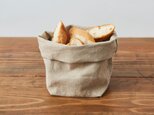 【再入荷】ブレッドバスケット（リネン帆布のパン袋）Mサイズの画像