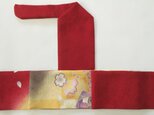 弓巻き 染め分け 赤桜の画像