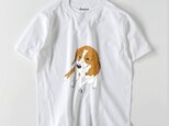 ビーグル　犬　Tシャツ　イラスト　ゆるかわ　メンズ　　おすわり