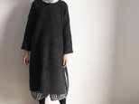 ロングニットワンピース(チャコール)の画像
