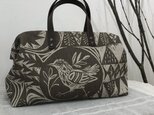 Boston bag  M size {Bird Garden}の画像