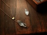 【送料無料】Crystal＋brass necklaceの画像