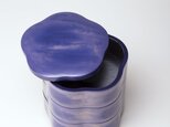 紫漆刷毛目重箱（五寸三段）の画像