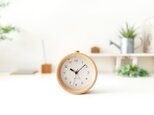 KATOMOKU alarm clock 6 ナチュラル km-89NA 目覚まし時計 木製 ライトの画像