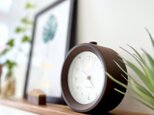 KATOMOKU alarm clock 6 ブラウン km-89BR 目覚まし時計 木製 ライトの画像