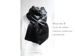 アンゴラ ウールのマフラー　黒の画像