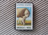 アメリカ　切手ブローチ 4529の画像