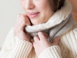 Organic Cotton Fur ネックウォーマー (淡いグレー)の画像