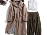 ★2019福袋★超お得な三点セット　フード付きウールコート+麻のシャツ+理想型パンツ