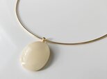 [ 再販 B-02 ]Glass necklace　ベージュの画像