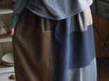 ウール色々パッチワークスカート