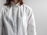 タイプライターコットンスタンダードシャツ/whiteの画像