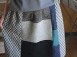 ウール色々パッチワークスカート