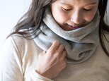 Organic Cotton Fur ヤク混グレージュ ネックウォーマー【ビッグサイズ】