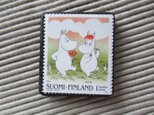 フィンランド　童話切手ブローチ4674の画像