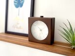 KATOMOKU alarm clock 5 ブラウン km-78BR 目覚まし時計 木製 ライトの画像