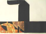 弓巻き 黒留袖 鶴 正絹 の画像